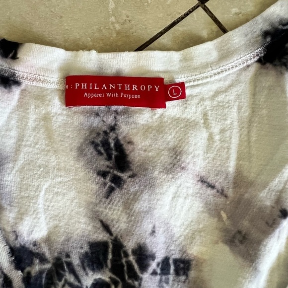 n: PHILANTHROPY Tie-Dye Sleeveless Top Size Large - Picture 2 of 5